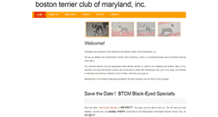 Desktop Screenshot of bostonterrierclubofmd.org